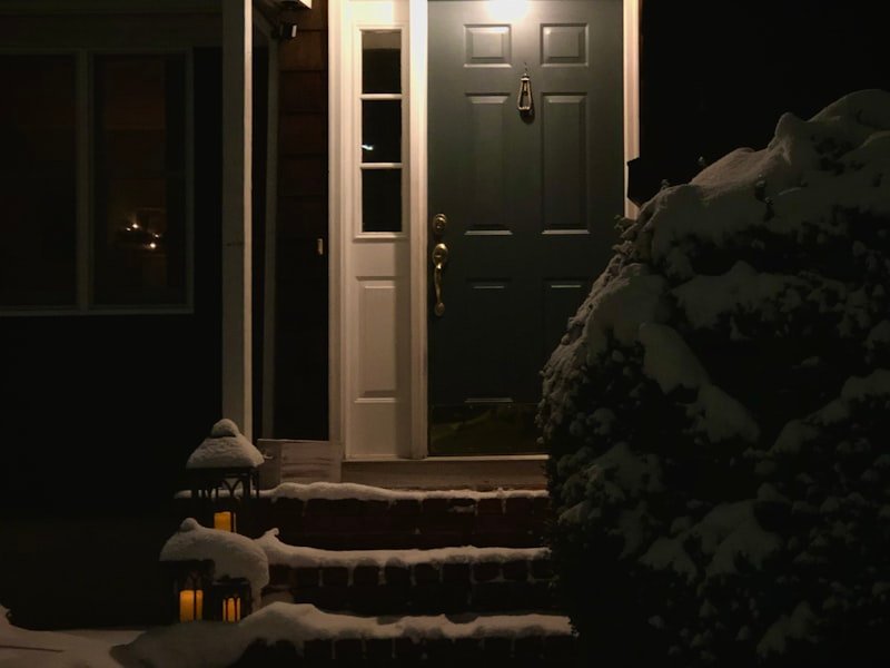 Entry door with a glass panel